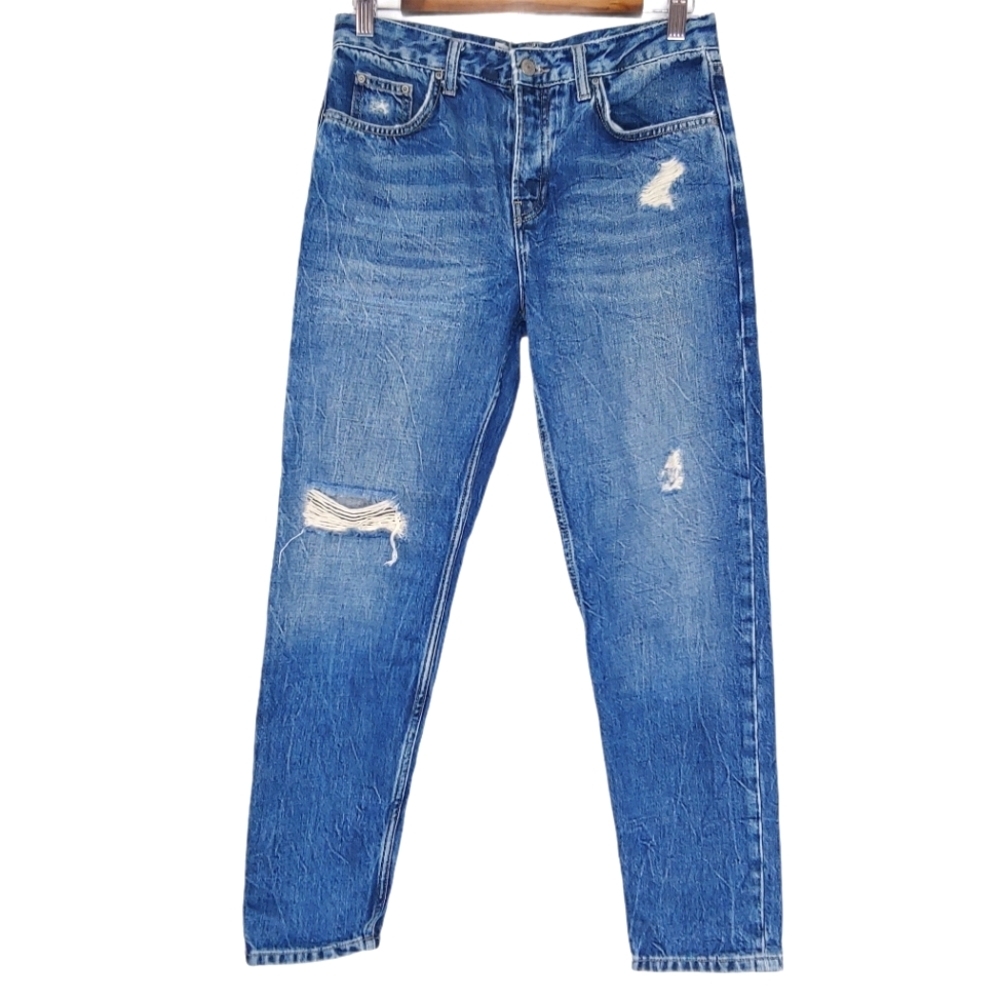Topshop Hayden‎ high rise distressed Jeans 25